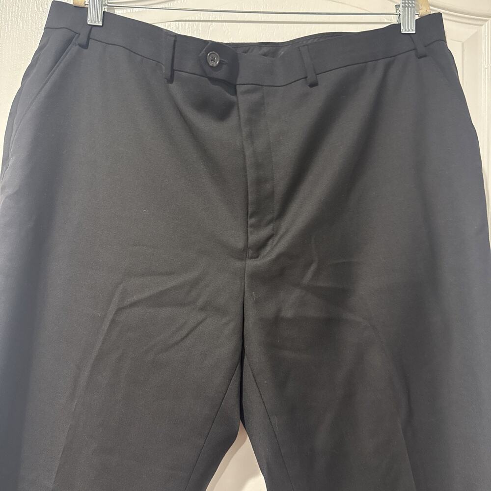 Lauren Ralph Lauren Men's Black Dress Pants Straight Leg Wool Blend 42x32 - Picture 2 of 9